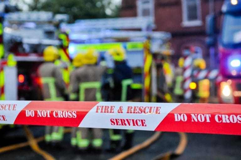 Fire and Rescue Service do not cross tape