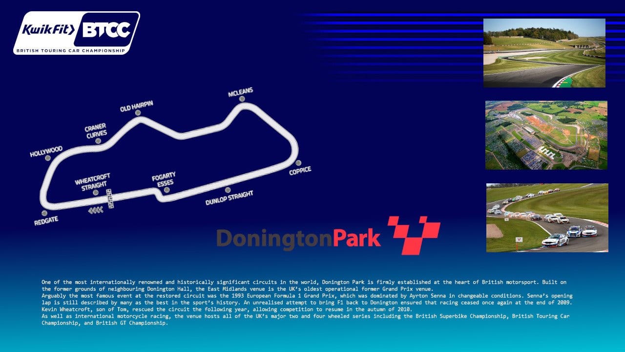 Castle Donington layout map