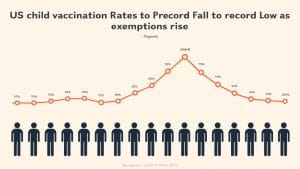 US Child Vaccination Rates Fall to Record Low as Exemptions Rise
