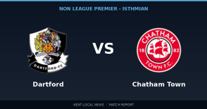 Dartford 1-0 Chatham Town: Non League Premier - Isthmian match report