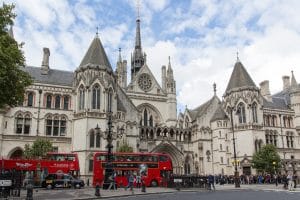 The Royal Courts of Justice on the Strand in London, home of the Administrative Court