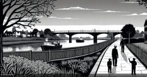 Lights coming to Tonbridge riverside path after contractor delay