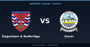 Dover Athletic 1-0 Dagenham & Redbridge: National League - South match report