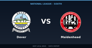 Dover Athletic 0-3 Maidenhead: National League - South match report