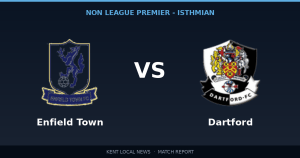 Dartford 2-0 Enfield Town: Non League Premier - Isthmian match report
