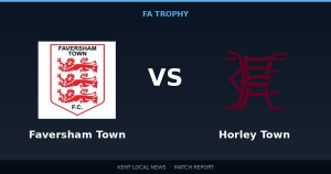 Faversham Town 6-2 Horley Town: FA Trophy match report