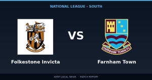Folkestone Invicta 1-2 Farnham Town: National League - South match report