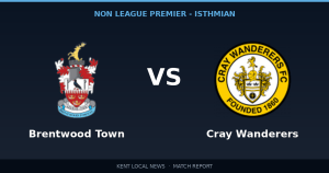 Cray Wanderers 4-1 Brentwood Town: Non League Premier - Isthmian match report