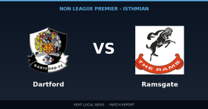 Kent derby: Dartford vs Ramsgate — Non League Premier - Isthmian, Regular Season - 11