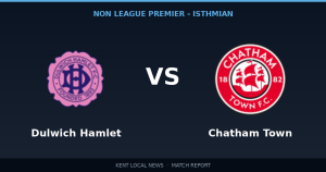 Preview: Dulwich Hamlet vs Chatham Town — Non League Premier - Isthmian, Regular Season - 14