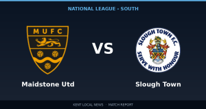Maidstone United 2-1 Slough Town: National League - South match report