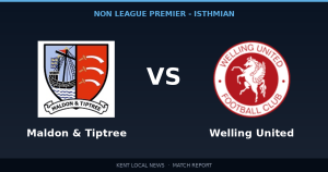 Preview: Maldon & Tiptree vs Welling United — Non League Premier - Isthmian, Regular Season - 11