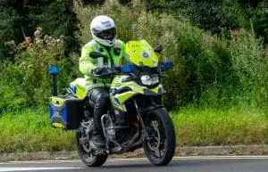 Police motorcycle patrol