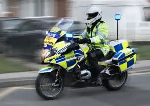 Police motorcycle rider