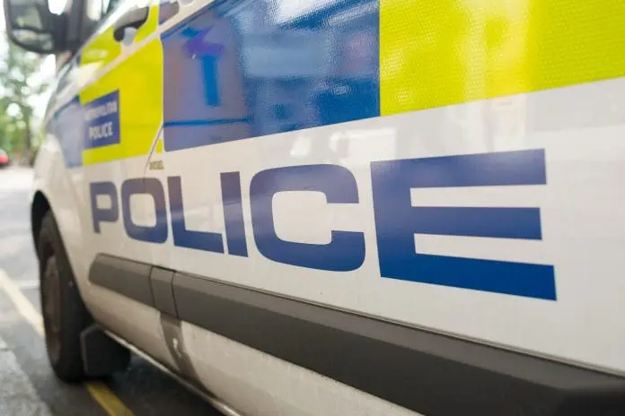 London,-,July,2,,2015,:,Police,Van,Parked,In