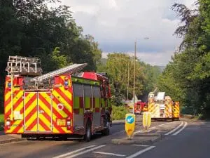 Fire engines road response