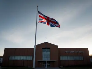 Gravesham Borough Council Raises Palm Sunday Flag at Civic Centre to Mark Holy Week
