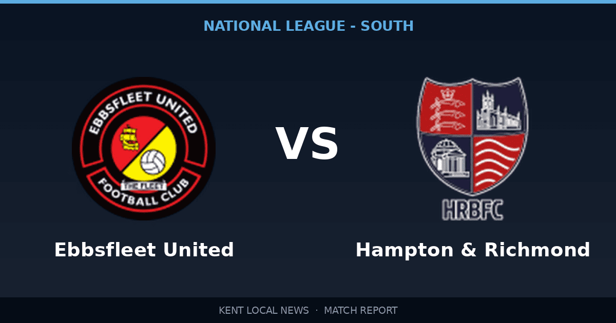 Ebbsfleet United 4-0 Hampton & Richmond: National League - South match report
